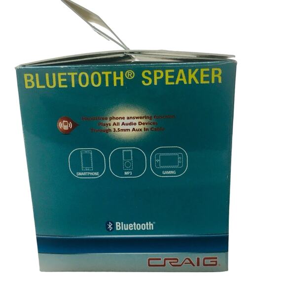 CRAIG CMA3568BL Portable Speaker with Bluetooth, Blue - Picture 2 of 7